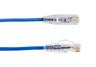 Vertical Cable - Patch Cord CAT 6A Slim Boot 1' Blue