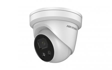 HIKVISION - Camera IP Turret 5MP 2.8MM IR H265+ AcuSense Technology 2 way audi and strobe