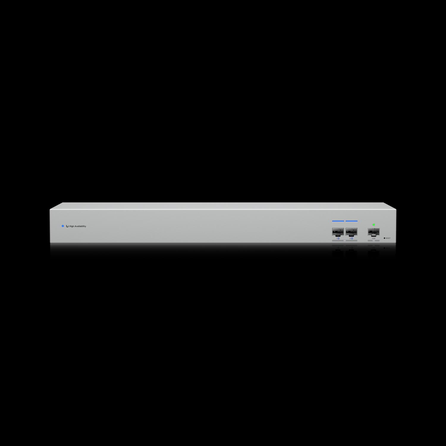 Ubiquiti | 10G SFP+ WAN Switch linking two Shadow Mode High Availability UniFi Gateways to a single ISP.