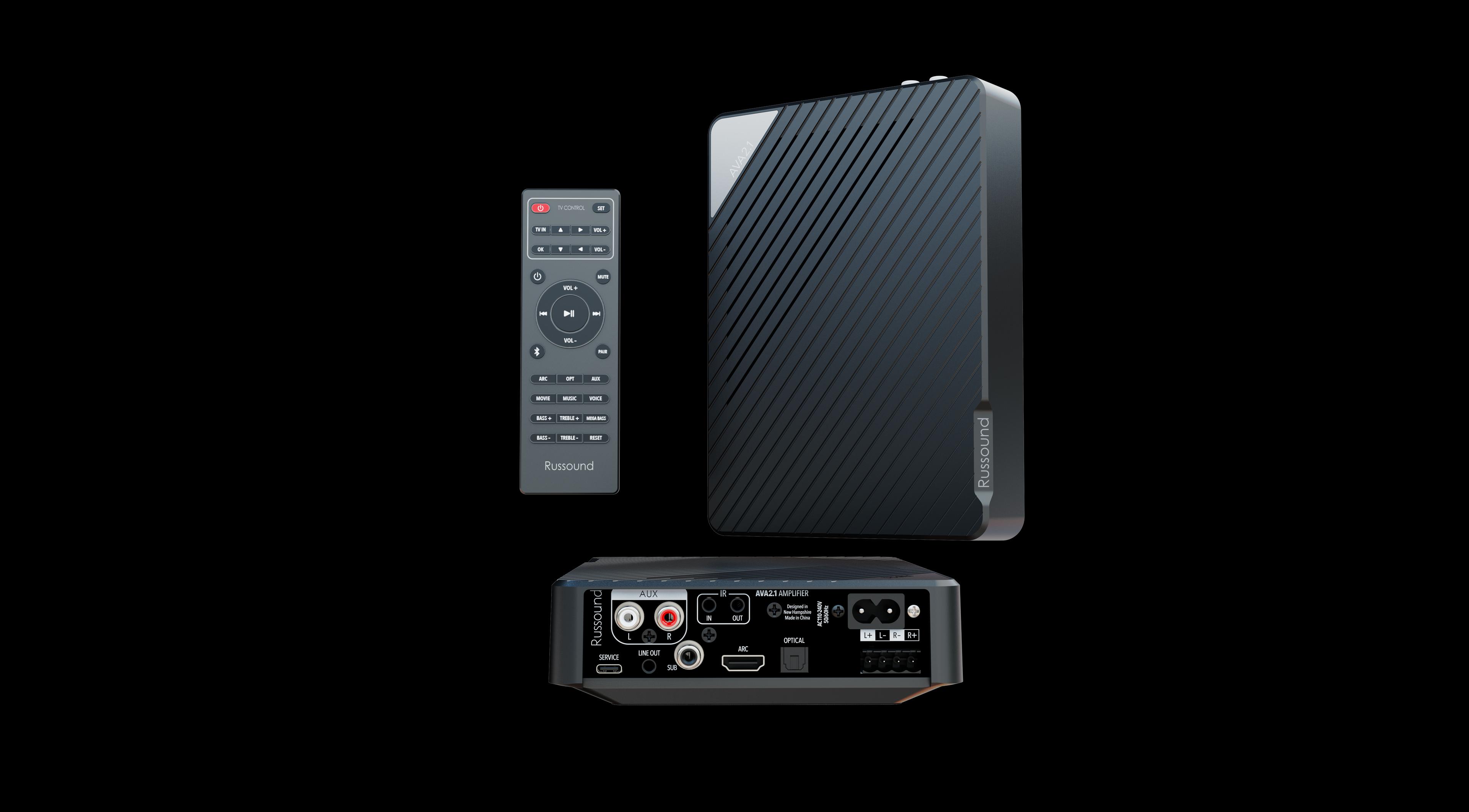 Russound - 2.1-Channel Low-Profile Mini-AVR with HDMI