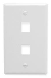 ICC - FACEPLATE 2 PORT 1G WHITE