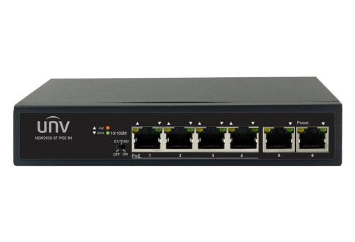 UNV - Switch 4 Ports PoE 2 Uplink ports NSW2010-6T-POE-IN