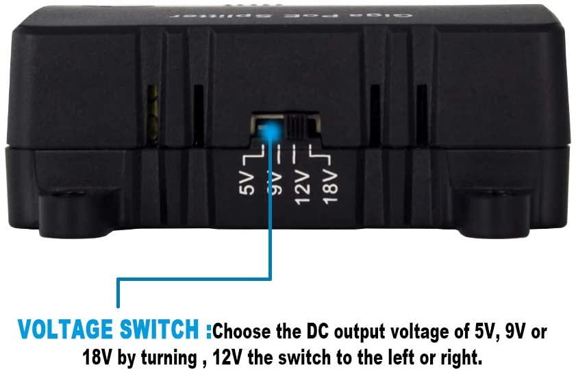 PoE Power Splitter 5/9/12/18V Selectable 25W