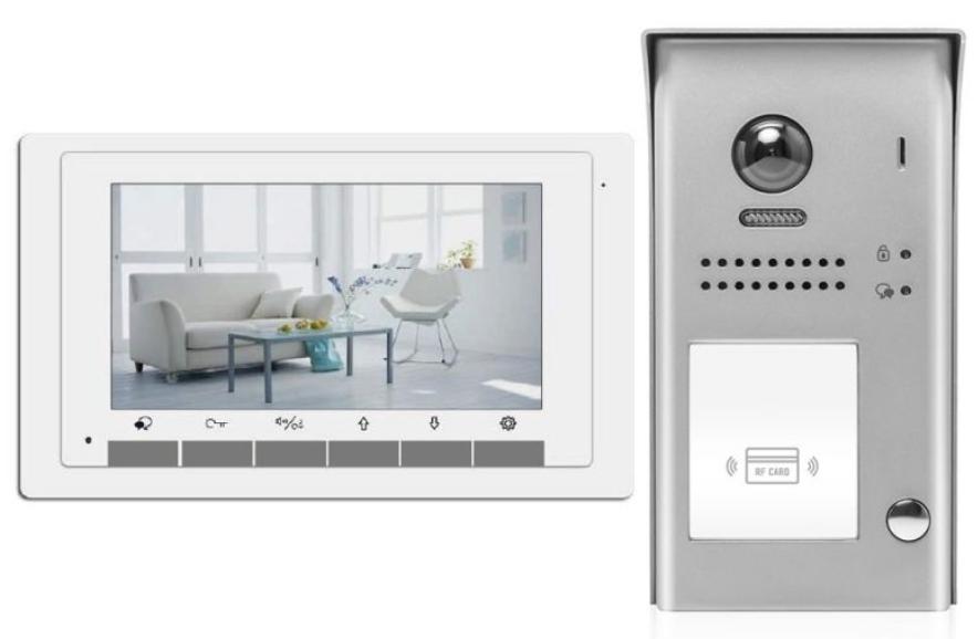 2EASY - 1 APARTMENT KIT W/ 1 7" MONITOR SAVER KIT