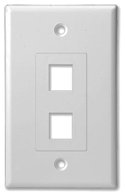 SCP - INSERT DECOREX 2-PORT W/COVER PLATE 10PK