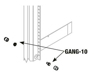 Middle Atlantic - RACK GANGING HARDWARE FOR 10 RACKS