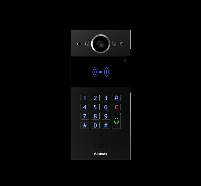 AKUVOX | Surface SIP intercom with 1 button & KEYPAD -BLACK