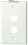 SCP - FACEPLATE, CLASSIC 2 PORT 1G WHITE 10 PK