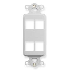 INSERT, DECOREX, MODULAR 4 PORT, WHITE
