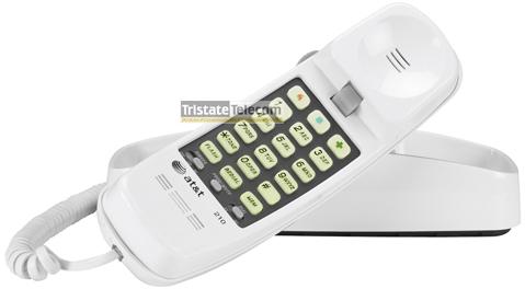 ATT - Single Line Wall Phone White Trimline