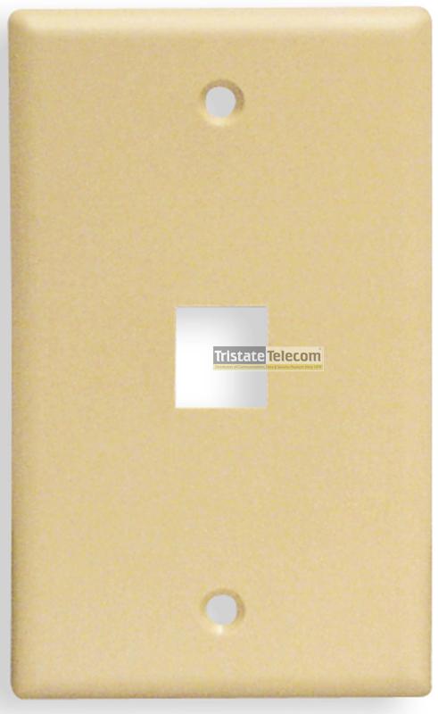 ICC - FACEPLATE, CLASSIC, 1 PORT, 1G ALMOND