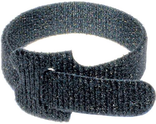 Vertical Cable - Tie Wraps Velcro 8" X 1/2" Black 50 PK