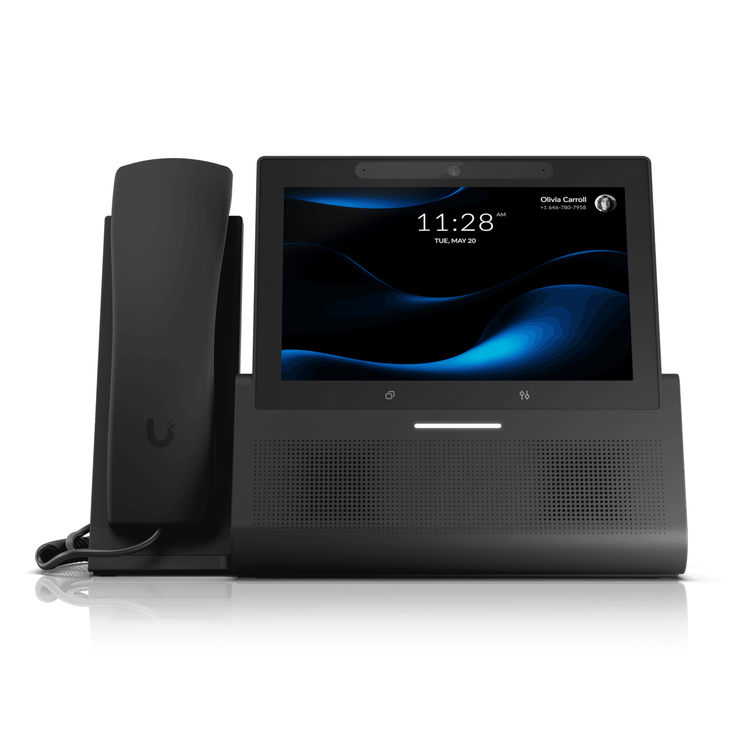Ubiquiti | Next-generation premium desktop smartphone for UniFi Talk, featuring a 7" touch display and seamless integration with UniFi applications.