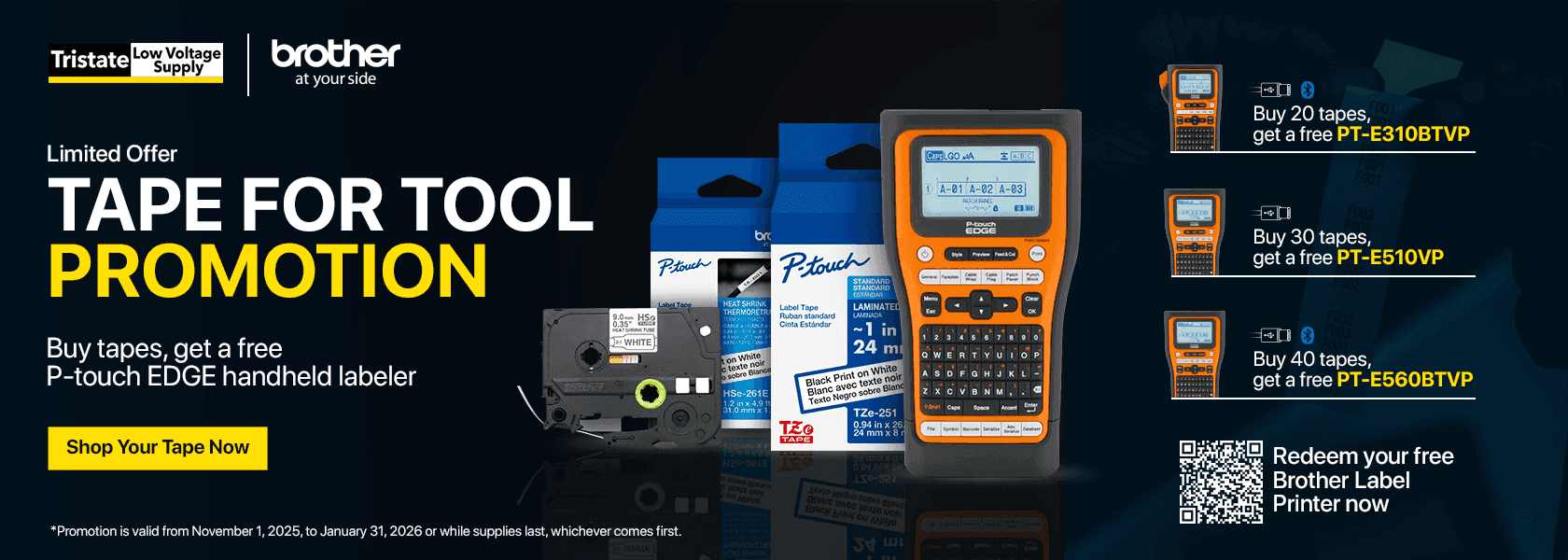 Brother Tape Tool Promotion