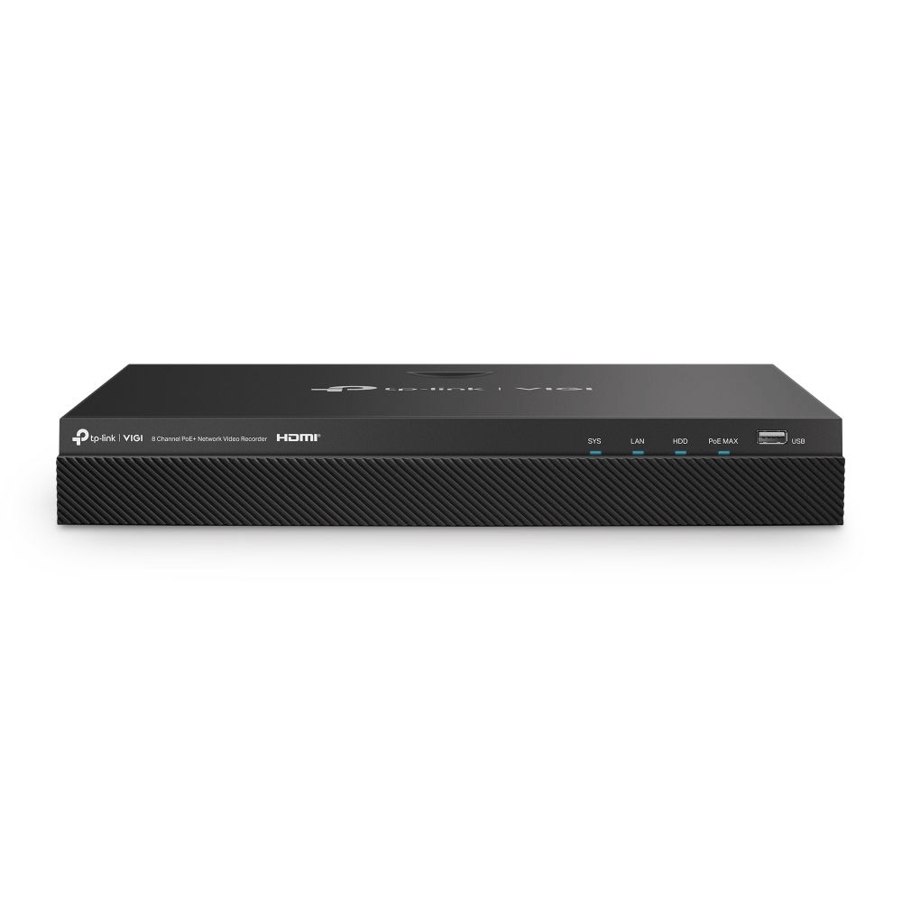 TP-LINK - VIGI 8 Channel NVR PoE+ 2 SATA 16TB Max