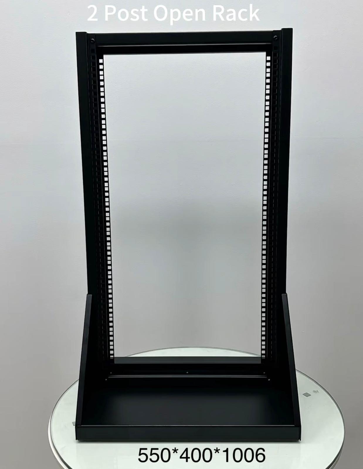 LIONBEAM - 2 Post Steel Rack 45U 7FT 12-24 Screw Hole