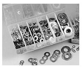 METALLICS - Flat Washer Kit 485 Pcs
