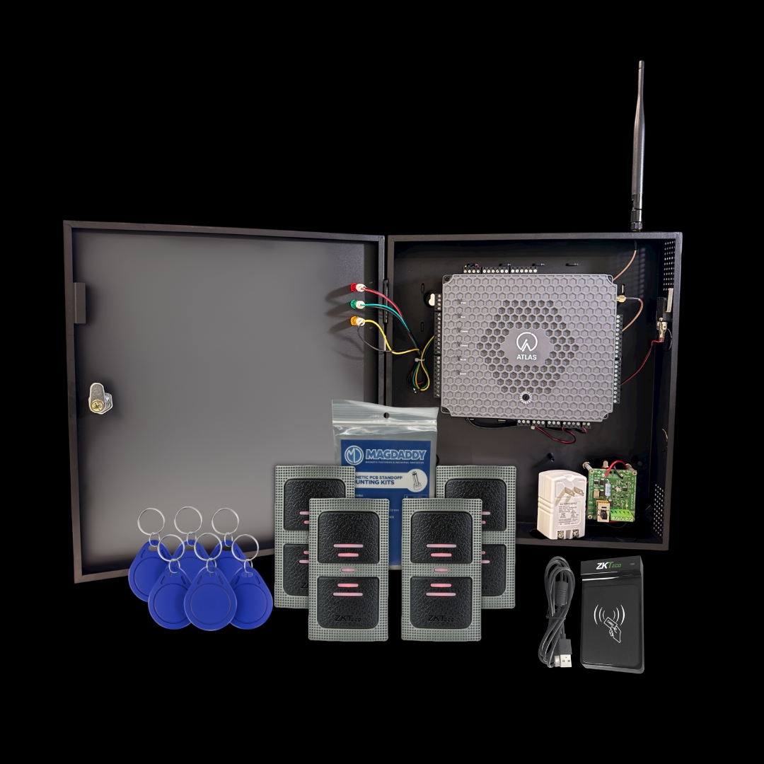 ZKTeco - ATL4D-BASIC KIT 4-Door Panel Kit with (4) KR500E Readers and (25) Proximity Cards