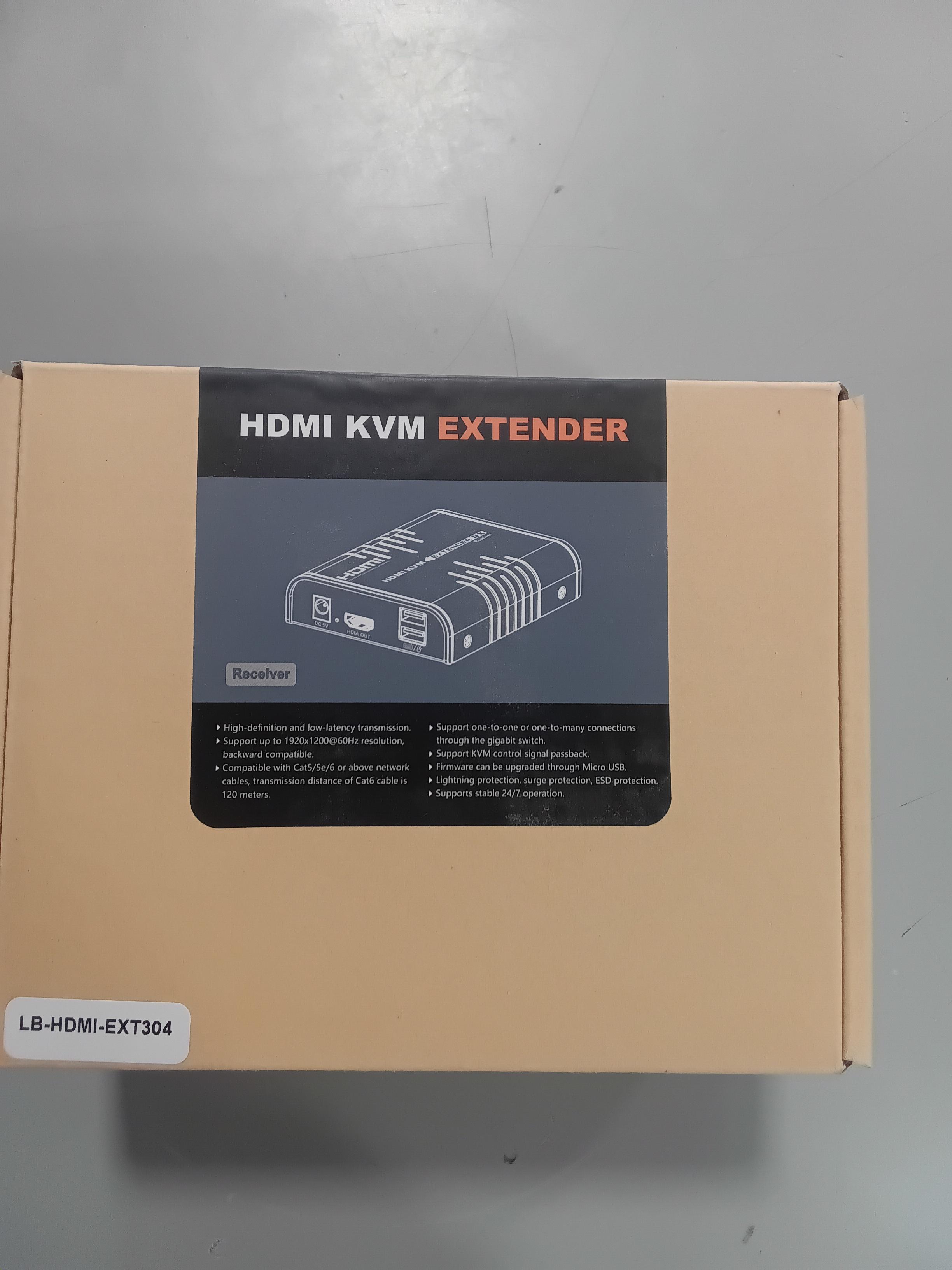LIONBEAM - HDMI KVM Reciever ONLY Compatible with Lionbeam KVM Monitors