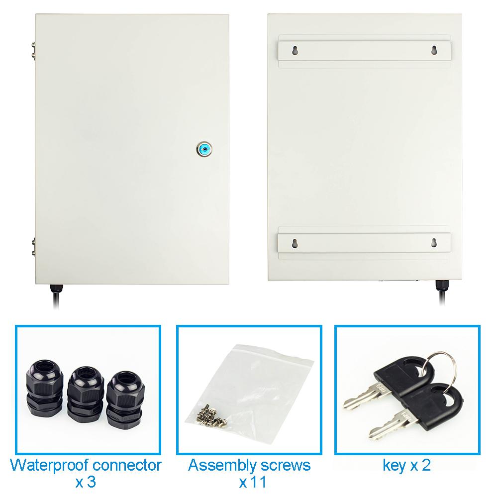 Lionbeam - Metal Enclosure 15"X12"X8" Outdoor with Power and Fan