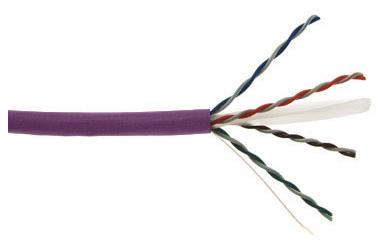 SCP - Cable Cat 6 4 Pair 1000' PVC Pull B Purple