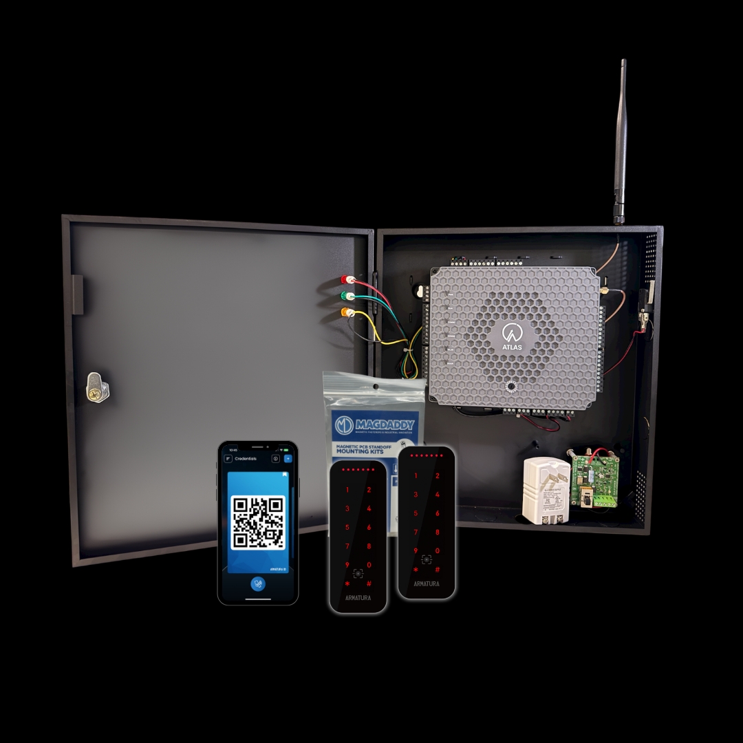 ZKTeco - ATL2D-ELITE KIT 2-Door Panel Kit with (2) VG10CKQLHF Readers and (25) Credentials