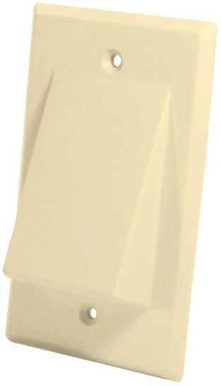 TRISTATE - Faceplate W/Slanty Opening Almond