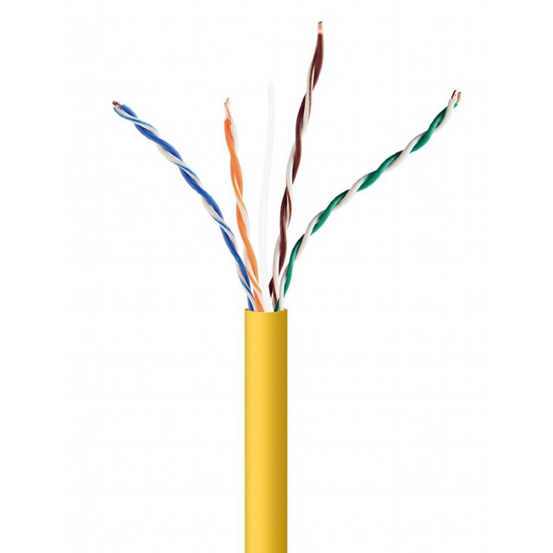 WAVENET - Cable Cat 5e 4 Pair 1000' PVC Yellow