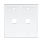 Leviton - Faceplate 2 PORT 2 Gang White W/ID