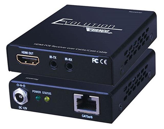 Vanco - Reciever HDMI Over Cat 5/6 165FT PoE