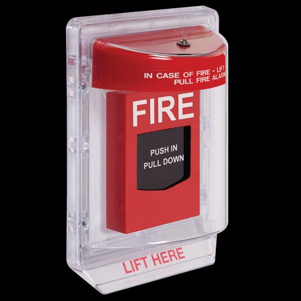 STI - Stopper II with Horn Flush Mount, Fire Label