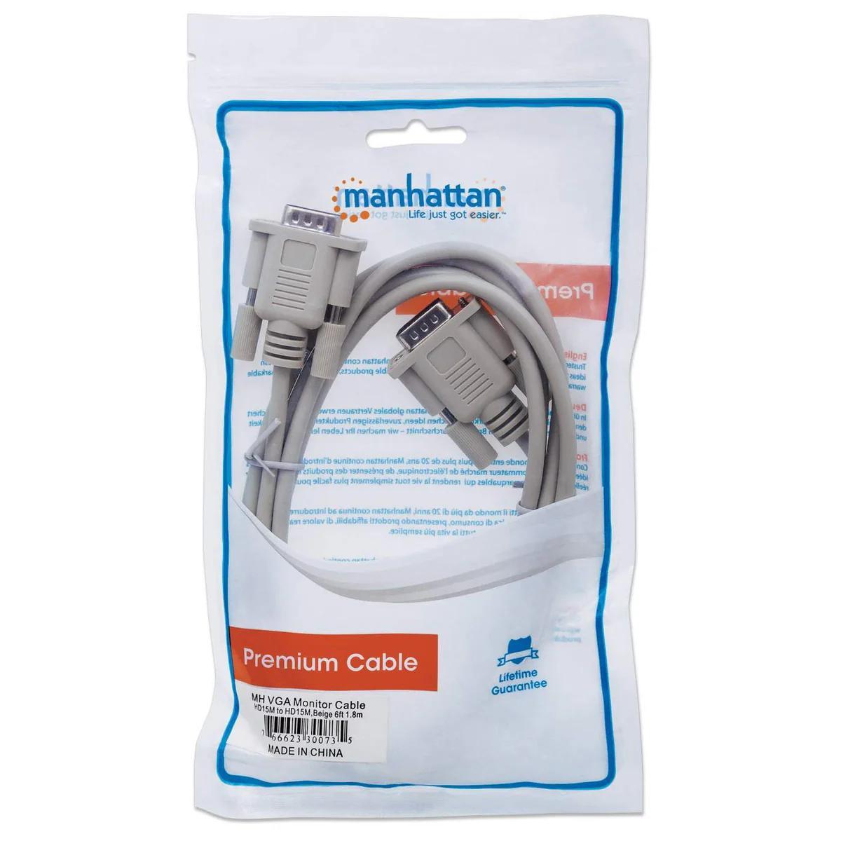 Manhattan - VGA Cable 6ft