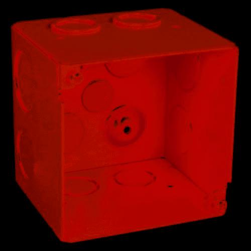 GARVIN - 1900 box 3-1/2" Deep Red 1/2" 3/4" Knockout