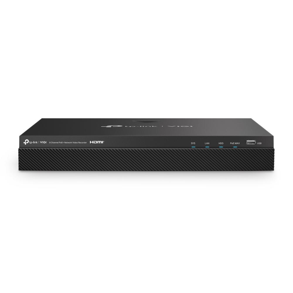 TP-LINK - VIGI 8 Channel PoE+ Network Video Recorder 2 SATA