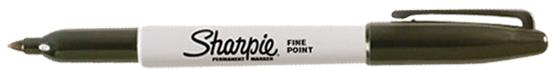SANFORD - Marker Permanent Fine Point Black