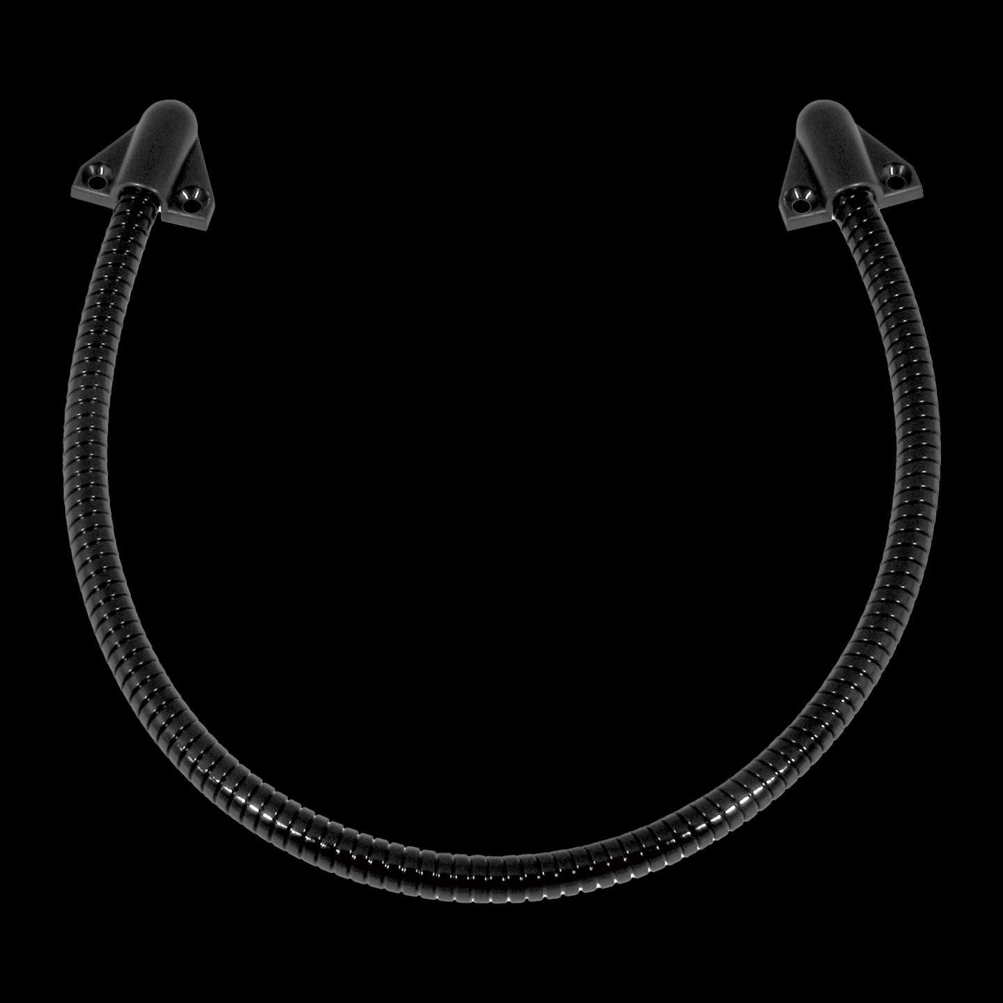 Seco Larm - Armored Door Cord with Plastic End Caps 16" Black