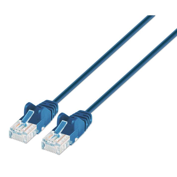 INTELLINET - Patch Cord CAT 6 Slim Boot 3' Blue